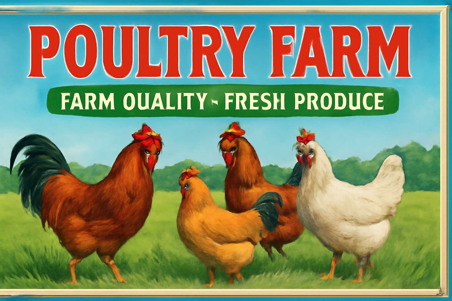 poultry farm banner