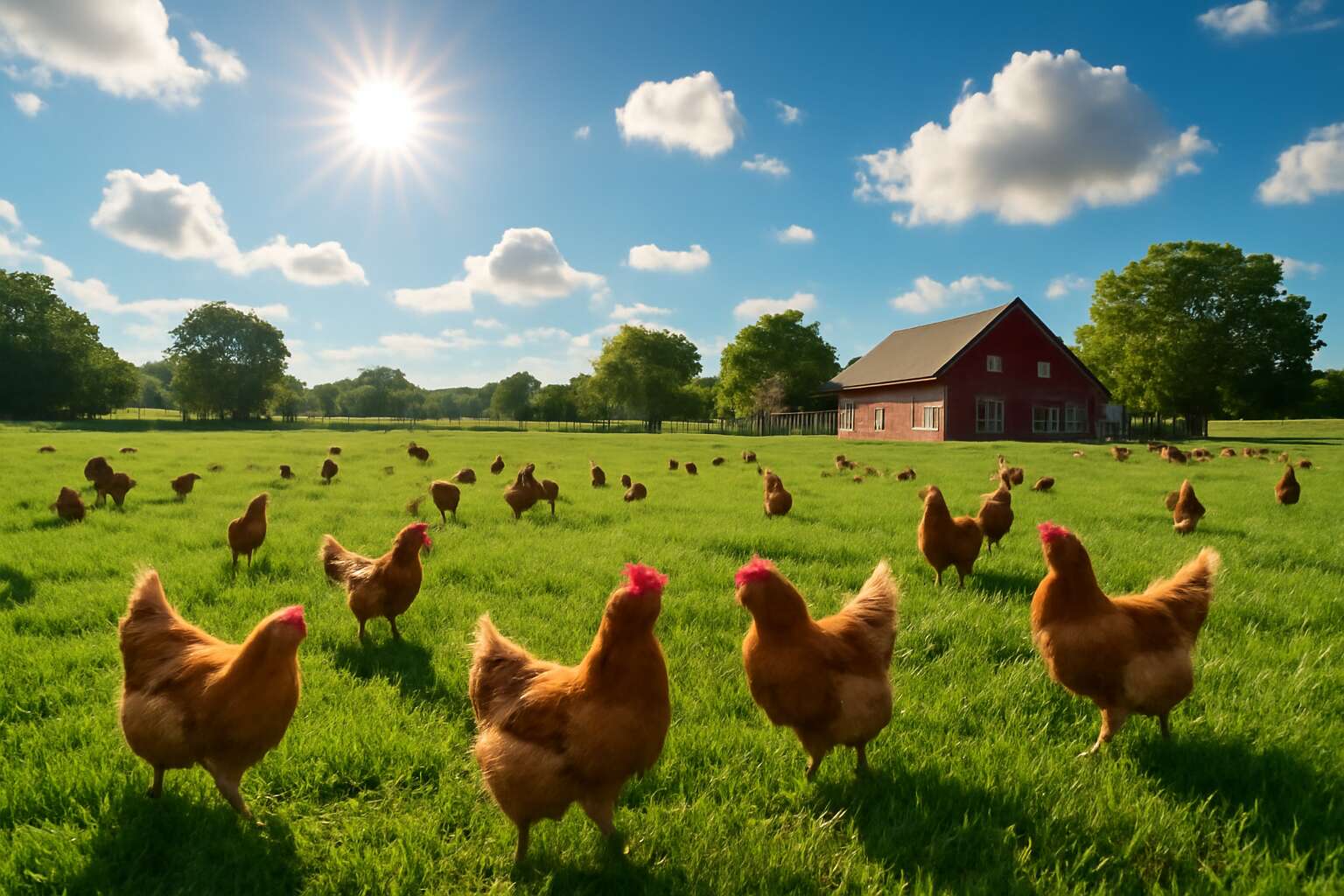 start a free range chicken farm