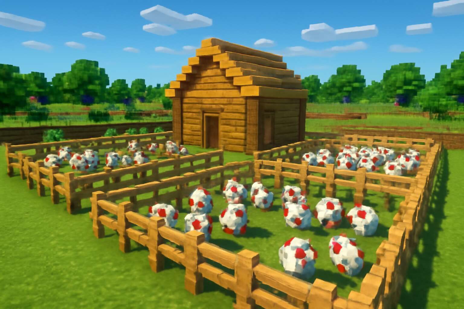 chicken farm 1.21.5 minecraft
