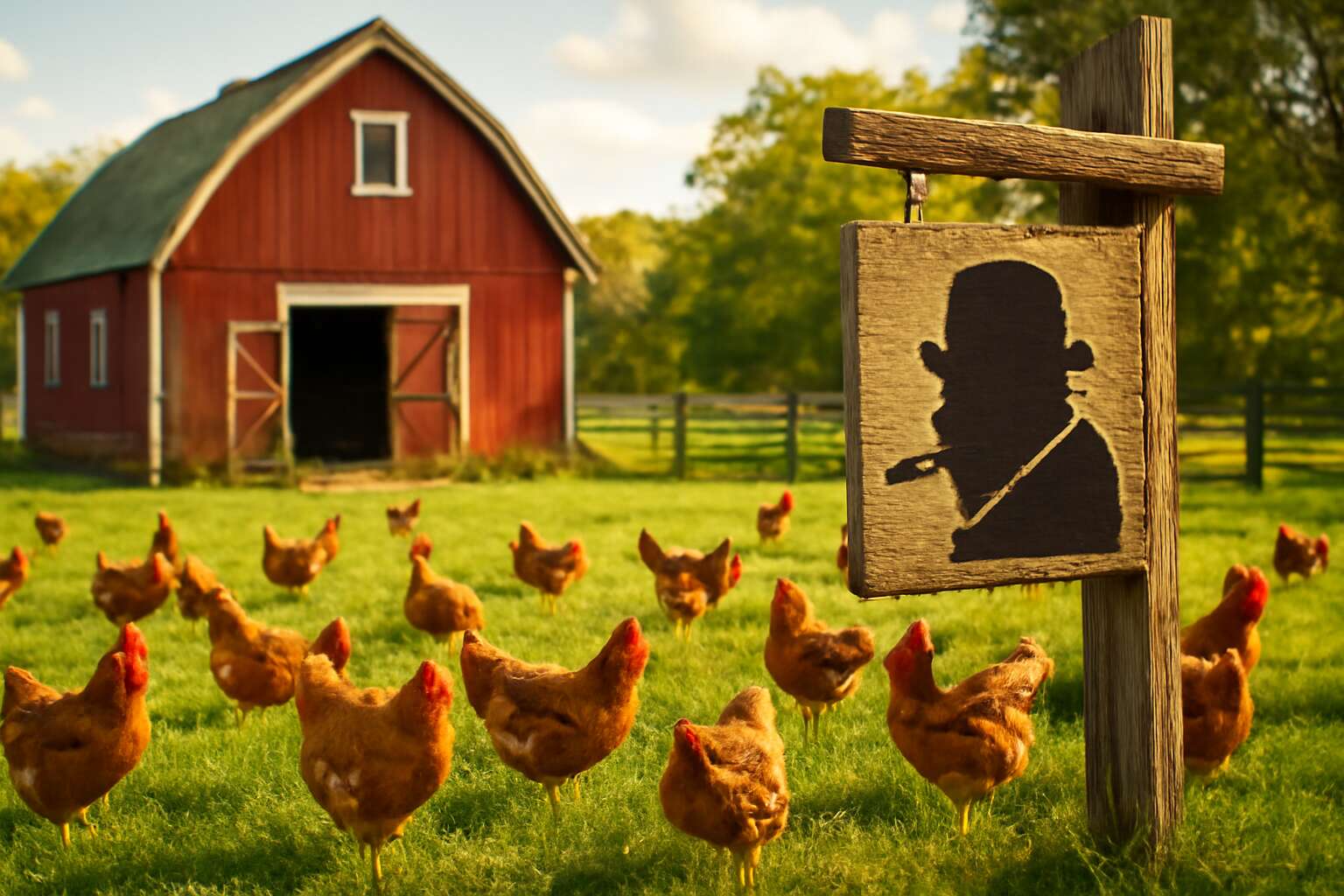 chicken farm winston churchill